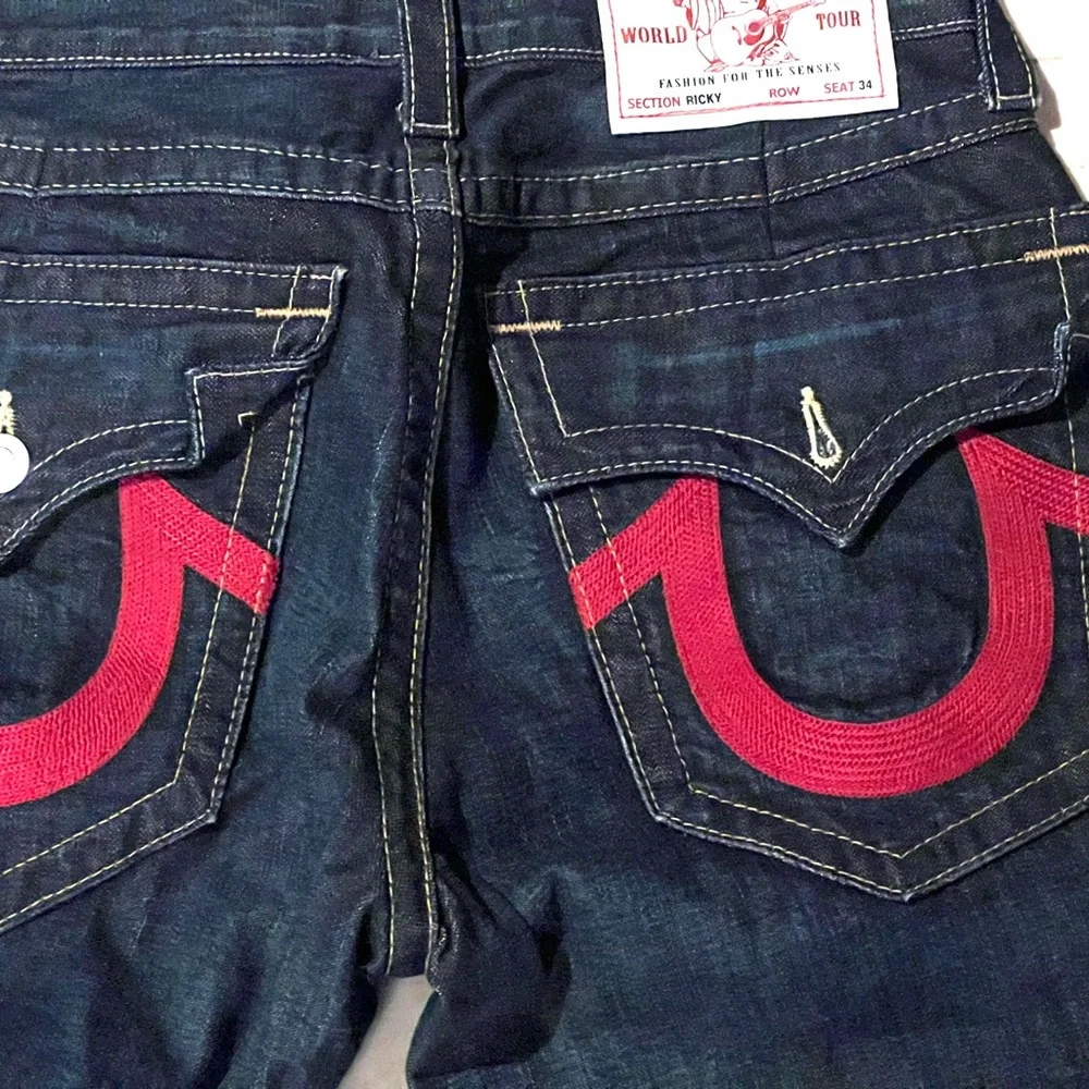True religion Men's Blue Jeans Preloved good condition - Picture 3 of 4